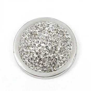 Somsoar Šperky 3D Dome Plnom Crystal Mince pre 35mm Rám Prívesok Moje Mince Náhrdelník Šperky 10pcs/veľa