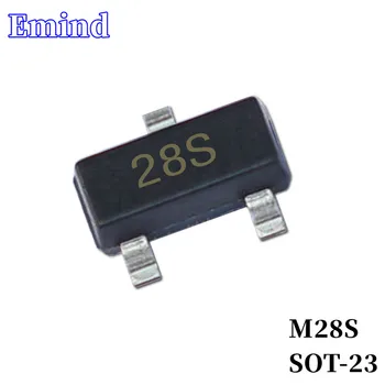 100/200Pcs M28S SMD Tranzistorov Stopu SOT-23 Silkscreen 28S Typu NPN 20V/1A Bipolárny Tranzistor Zosilňovač