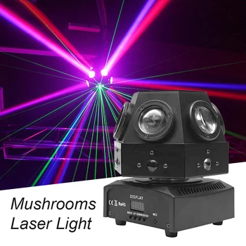 Profesionálny dj efekt svetla 4 v 1 laserový lúč svetla DMX farbenie strobo fáze osvetlenie club bar svadobné disco Vianočné osvetlenie