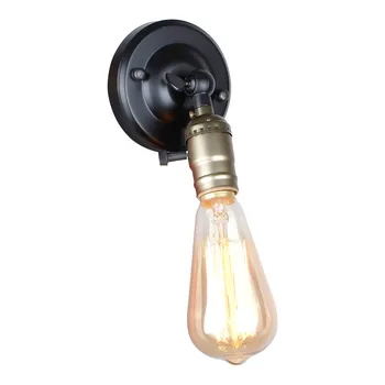 Nástenné svietidlo Edison žiarovka Mini nástenné svietidlo Gombík prepínač loft Americkej krajiny osvetlenie retro priemysel Vintage železa Malé NÁSTENNÉ Svietidlá